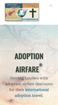 Mobile Screenshot of adoptionairfare.com